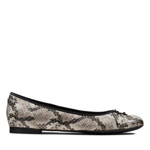 Bailarinas Clarks Couture Bloom Mujer Gris Serpent | CLK834YLH